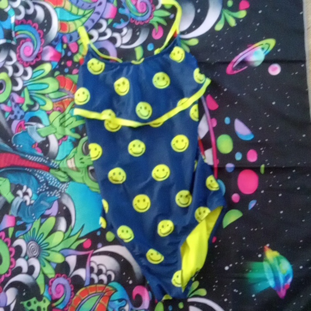 Smiley face bathing suit